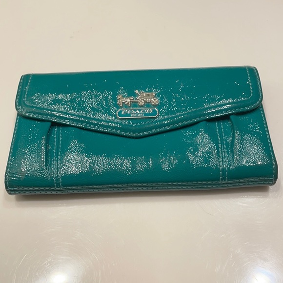 Coach Handbags - coach madison maggie jade patent leather wallet